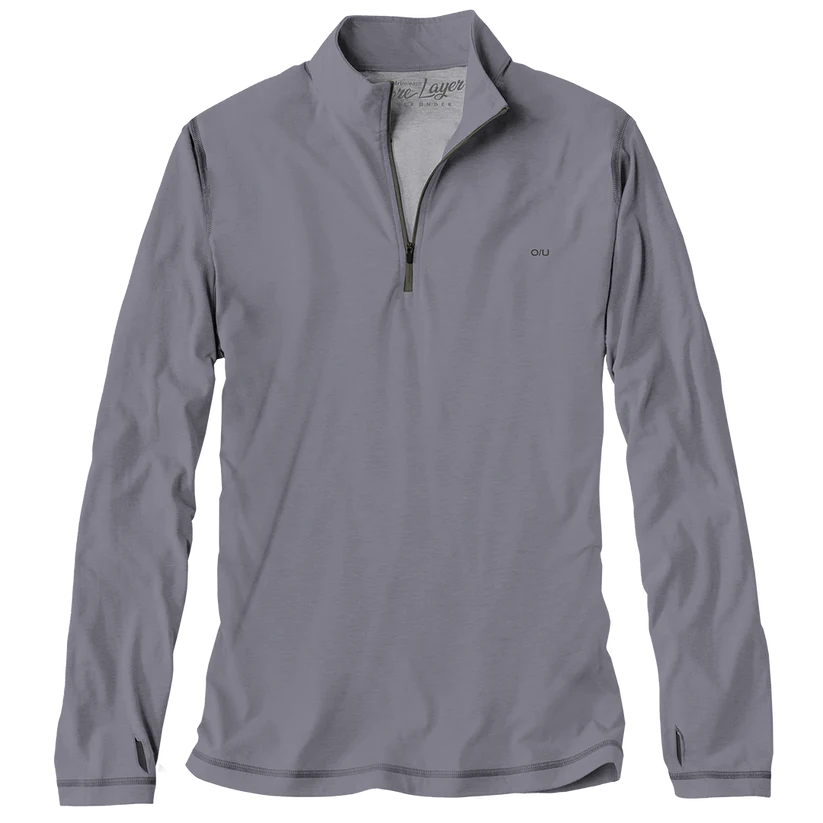 Core Layer 1/4 Zip Pullover in Pewter by Over Under